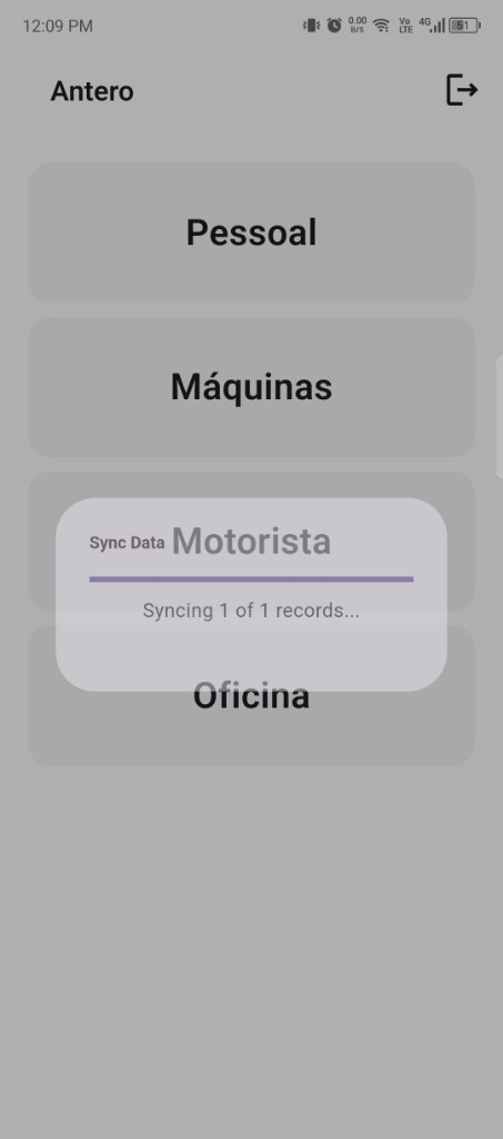 Forrestia sync progress indicator uploading driver records — Forrestia Field Operations Platform